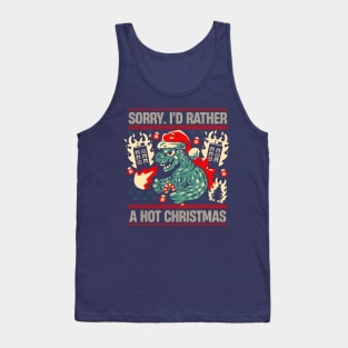 Godzilla Christmas Tank Top